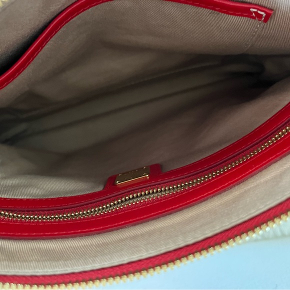 AUTHENTIC RED MCM CROSSBODY - Picture 7 of 10